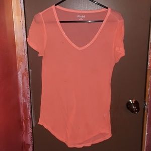 Sheer orange top